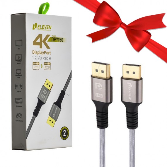 بسته 1+5 کابل DisplayPort الون (ELEVEN) طول 1.5 متر مدل DPY150 (یک عدد هدیه)
