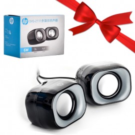 بسته 1+5 اسپیکر لپ تاپی 2 تکه اچ پی (hp) اورجینال مدل DHS-2111 (یک عدد هدیه)