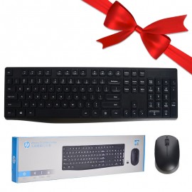 بسته 1+3 کیبورد و موس بی سیم اچ پی (hp) اورجینال مدل CS10 (یک عدد هدیه)