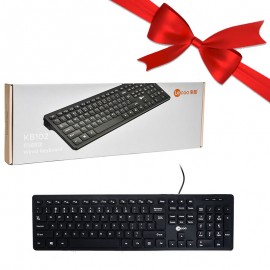 بسته 1+3 کیبورد سیم دار لکو (Lecoo) اورجینال مدل KB102 (یک عدد هدیه)