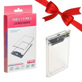 بسته 1+6 باکس هارد 2.5 اینچی HDD/SSD Case Type-C کی لینک (KLINK) USB 3.1 مدل 2193UC (یک عدد هدیه)
