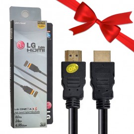 بسته 1+9 کابل HDMI ال جی (LG) طول 1.2 متر مدل LG-889017 (یک عدد هدیه)