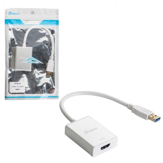کابل تبدیل USB3.0 To HDMI دی تک (DTECH) مدل 30086