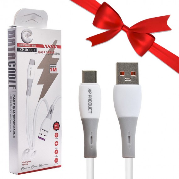 بسته 1+5 کابل تایپ سی (Type-C) ایکس پی (XP) طول 1 متر مدل XP-UC001 (یک عدد هدیه)