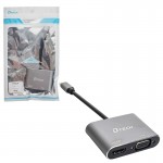 تبدیل Type-C To HDMI/VGA دی تک (DTECH) مدل 30102