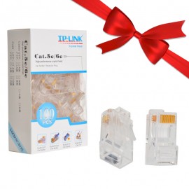 بسته 1+3 بسته 100 عددی سوکت شبکه CAT6 UTP تی پی لینک (TP-LINK) (یک عدد هدیه)