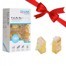 بسته 1+3 بسته 100 عددی سوکت شبکه CAT6 SFTP تی پی لینک (TP-LINK) طلایی (یک عدد هدیه)