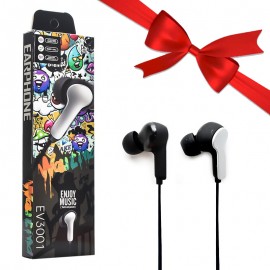 بسته 1+5 هندزفری سیمی مدل EV3001 (یک عدد هدیه)