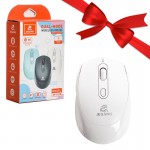 بسته 1+3 موس بی سیم / بلوتوث جی کنگ (JEQANG) مدل JW-D228 سفید (یک عدد هدیه)