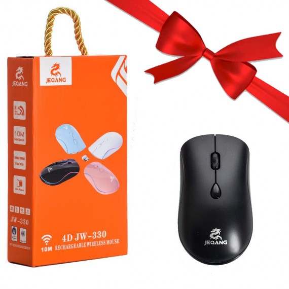 بسته 1+3 موس بی سیم / بلوتوث شارژی 4D جی کنگ (JEQANG) مدل JW-330 (یک عدد هدیه)