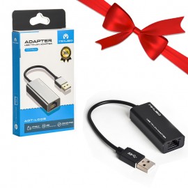 بسته 1+3 کابل تبدیل Rj45 (Lan) To USB3.0 میکاسو (MIKUSO) طول 10 سانتی متر مدل ADT-L00S (یک عدد هدیه)