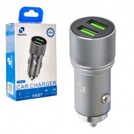 شارژر فندکی 15.5 وات دو پورت مازارس (MAZARES) مدل CR-61