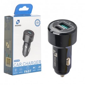 شارژر فندکی 38 وات دو پورت مازارس (MAZARES) مدل CR-60