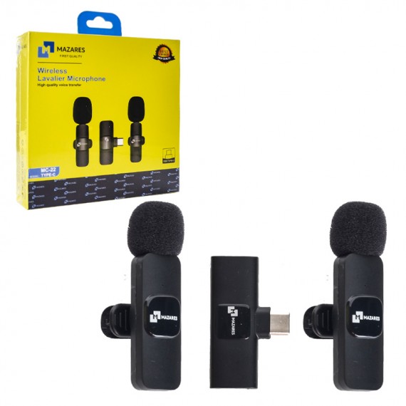 میکروفن یقه ای تایپ سی مازارس (MAZARES) مدل MC-22
