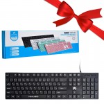 بسته 1+3 کیبورد سیم دار میکاسو (MIKUSO) مدل KB-052U (یک عدد هدیه)
