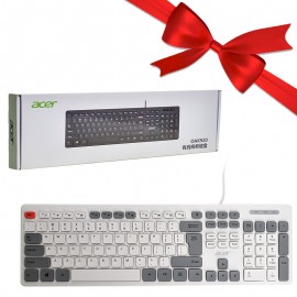 بسته 1+3 کیبورد سیم دار ایسر (acer) اورجینال مدل (2024) OAK920 (یک عدد هدیه)