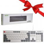 بسته 1+3 کیبورد سیم دار ایسر (acer) اورجینال مدل (2024) OAK920 (یک عدد هدیه)