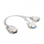 کابل 1 به 2 VGA دی تک (DTECH) طول 20 سانتی متر مدل 20026