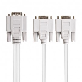 کابل 1 به 2 VGA دی تک (DTECH) طول 20 سانتی متر مدل 20026