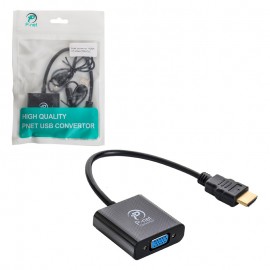 کابل تبدیل HDMI To VGA CONSOLE همراه کابل صدا پی نت (P-net)