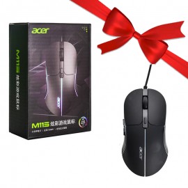 بسته 1+5 موس گیمینگ سیم دار ایسر (acer) اورجینال مدل M115 (یک عدد هدیه)