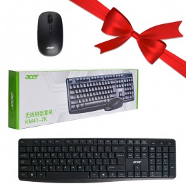 بسته 1+3 کیبورد و موس بی سیم ایسر (acer) اورجینال مدل KM41-2K (یک عدد هدیه)