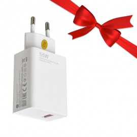 بسته 1+3 کلگی شارژر 55 وات شیائومی (Xiaomi) مدل MDY-12-EZ اورجینال (گارانتی خرید عمده) (یک عدد هدیه)