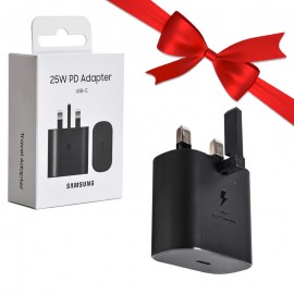 بسته 1+3 کلگی شارژر 25 وات سه شاخه اروپایی سامسونگ (Samsung) مدل EP-TA800NWEGAE (یک عدد هدیه)