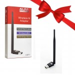 بسته 1+3 دانگل شبکه وای فای (Wi-Fi) آنتن دار آلفا (ALFA) مدل UW11 (یک عدد هدیه)