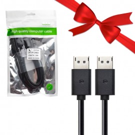 بسته 1+3 کابل DisplayPort بی ایکس وای (BXY) طول 1.8 متر (یک عدد هدیه)