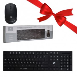 بسته 1+5 کیبورد و موس بی سیم میکاسو (MIKUSO) مدل KB-CO26 (یک عدد هدیه)