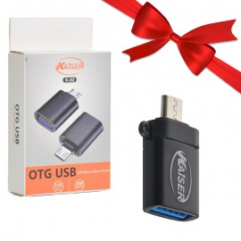 بسته 1+5 تبدیل OTG (USB-A To Micro) کایزر (KAISER) مدل K-02 (یک عدد هدیه)