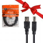 بسته 1+5 کابل پرینتر USB AM/BM کایزر (KAISER) طول 5 متر (یک عدد هدیه)