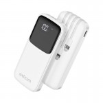 پاوربانک + چهار کابل همراه اکستروم (Axtrom) مدل APB10K10W-G ظرفیت 10000mAh