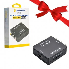 بسته 1+5 تبدیل AV To HDMI انوشان (ANOSHAN) مدل A-806 (یک عدد هدیه)