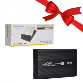 بسته 1+5 باکس هارد 3.5 اینچی HDD انوشان (ANOSHAN) مدل A-412 (یک عدد هدیه)