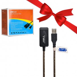 بسته 1+2 کابل افزایش طول برددار USB 2.0 ایکس وکس (XVOX) طول 15 متر (یک عدد هدیه)