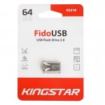 فلش کینگ استار (KingStar) مدل 64GB Fido USB KS218 نقره ای