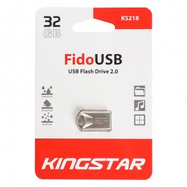فلش کینگ استار (KingStar) مدل 32GB Fido USB KS218 نقره ای گارانتی متین