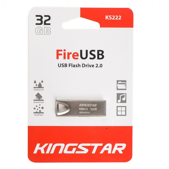 فلش KingStar مدل 32GB Fire USB 2.0 KS222
