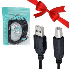 بسته 1+2 کابل پرینتر USB ایکس وکس (XVOX) طول 5 متر (یک عدد هدیه)