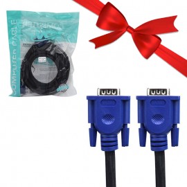 بسته 1+2 کابل (4+3) VGA ایکس وکس (xVOX) طول 5 متر (یک عدد هدیه)