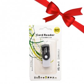 بسته 1+3 رم ریدر USB2.0 همه کاره 15in1 (یک عدد هدیه)