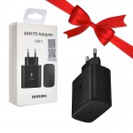 بسته 1+3 کلگی شارژر تک پورت سامسونگ (Samsung) 45W کپی (یک عدد هدیه)