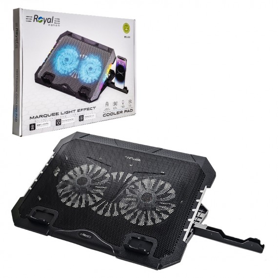 فن لپ تاپ LED RGB و هولدر موبایل رویال (Royal) مدل RFL-335
