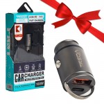 بسته 1+3 شارژر فندکی 100 وات دو پورت ترکا (TREQA) مدل CC-326 (یک عدد هدیه)