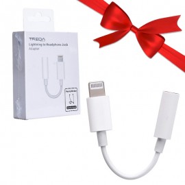 بسته 1+3 تبدیل لایتنینگ به جک 3.5 میلی متر (Lightning To Aux) ترکا (TREQA) مدل CA-1052 (یک عدد هدیه)