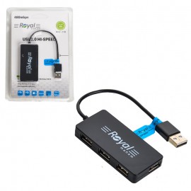 هاب 4 پورت USB 2.0 رویال (Royal) مدل RH2-210