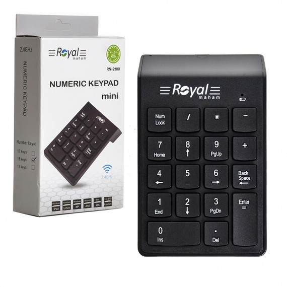 کیبورد اعداد بی سیم رویال (Royal) مدل RN-2100