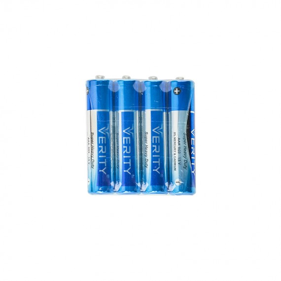 باتری نیم قلمی وریتی (VERITY) مدل R03 AAA 1.5V (شیرینگ 4 تایی)